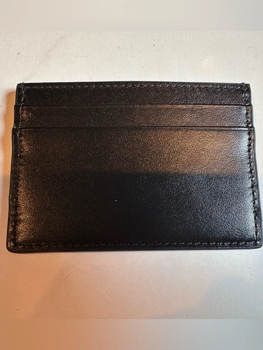Gucci Leather Card Case Black With Gucci Logo